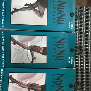 Ladies plus size fashion fishnet lace tights